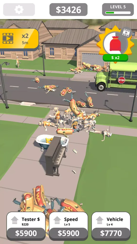 Capturas de tela do Smash Test