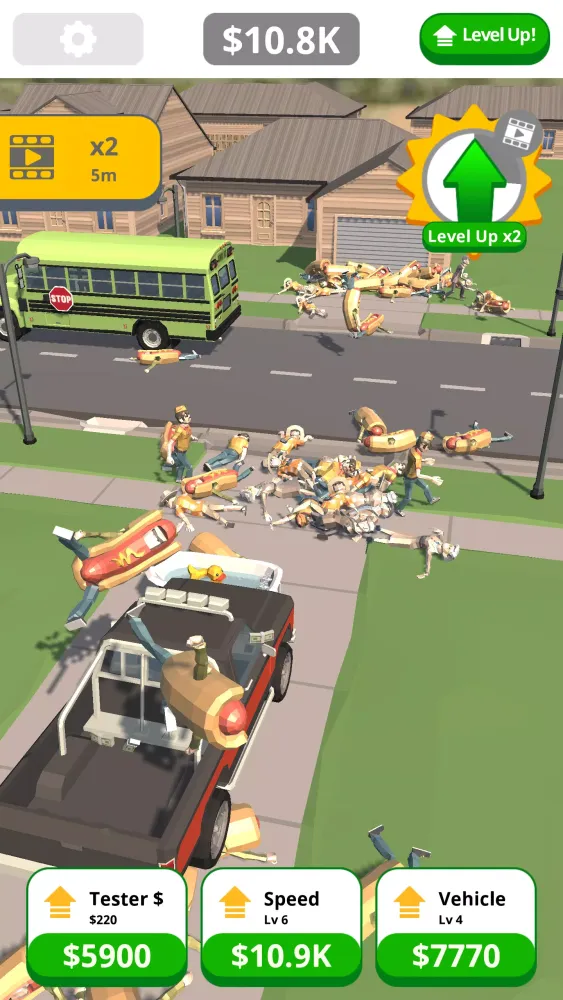 Capturas de tela do Smash Test