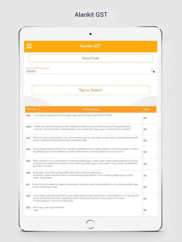 Alankit GST iPad  سکرین شاٹس