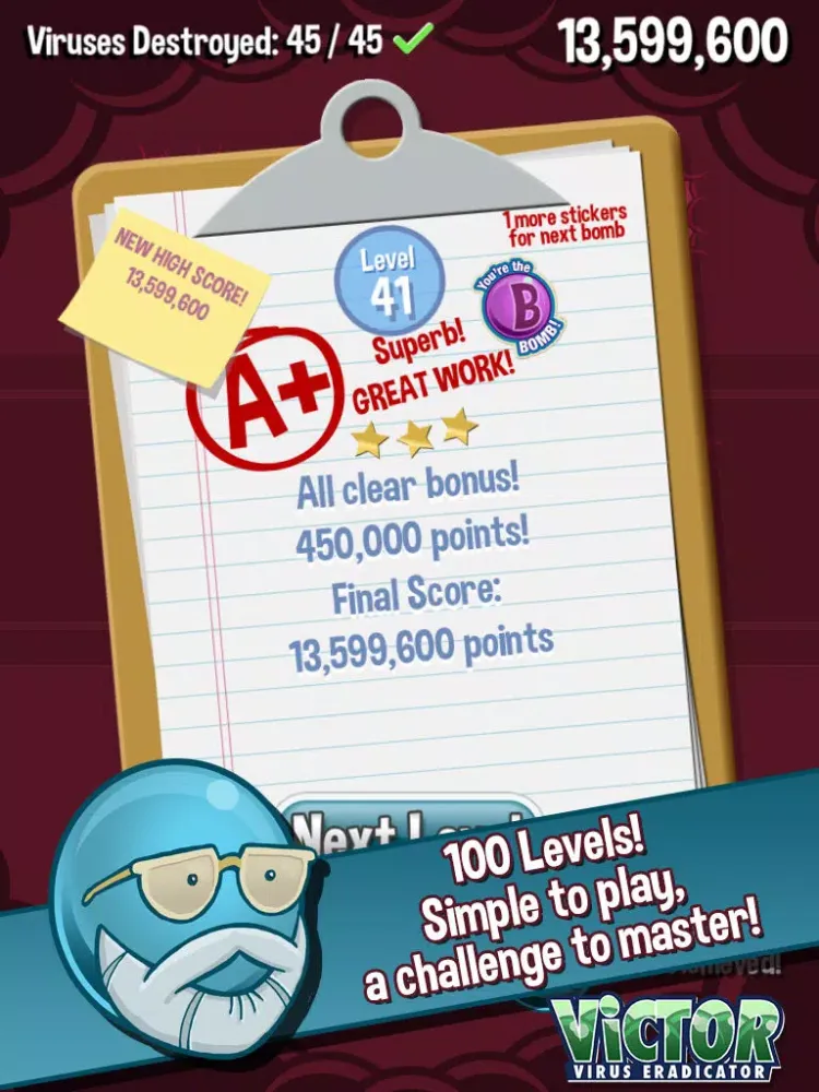 Capturas de tela do ViCTOR: Virus Eradicator iPad 