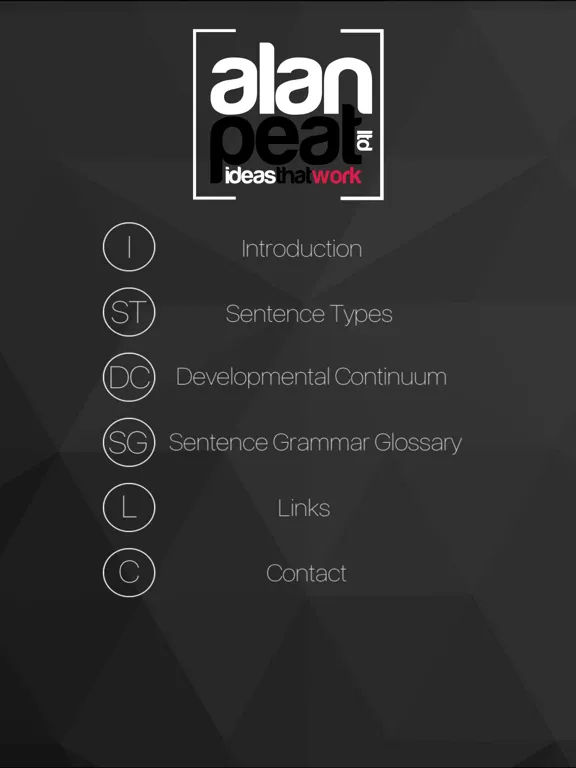 The Alan Peat Pocket App of Exciting Sentences iPad  Ekran Görüntüleri