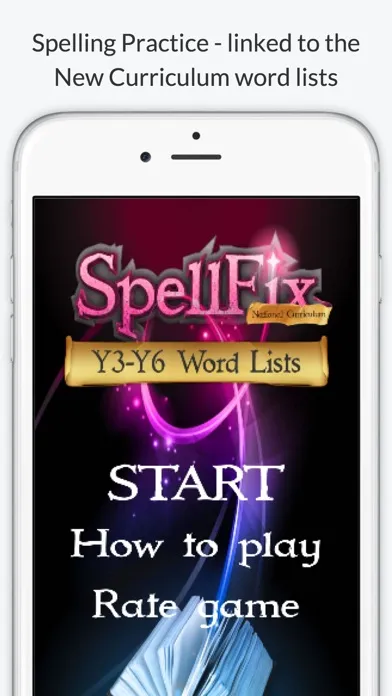 Tangkapan skrin SpellFix Y3-Y6 Spelling Lists