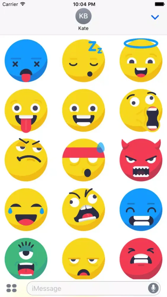 Captures d'écran de Smileys Kit Stickers