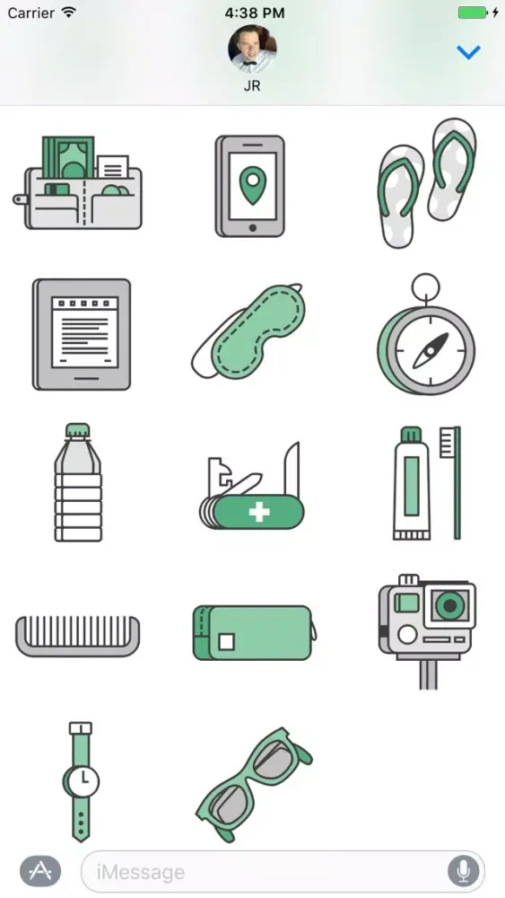 Captures d'écran de Travel Kit Stickers