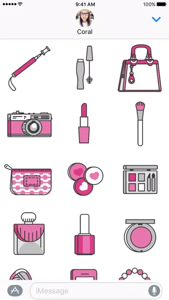 Women Kit Stickers स्क्रीनशॉट