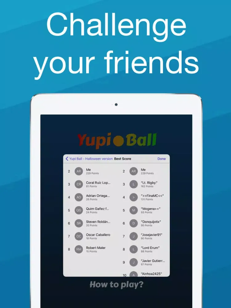 Yupi Ball iPad  Screenshots