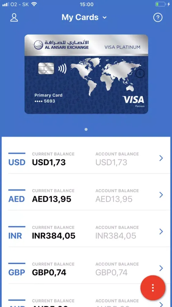 Al Ansari Exchange TravelCard স্ক্রিনশট