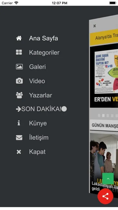 Captures d'écran de Alanya Gazetesi