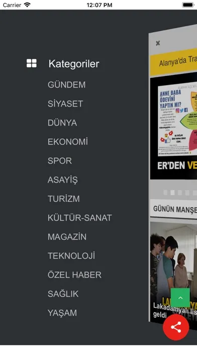 Captures d'écran de Alanya Gazetesi