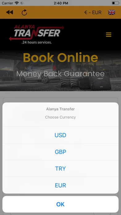 Alanya Transfer Ekran Görüntüleri