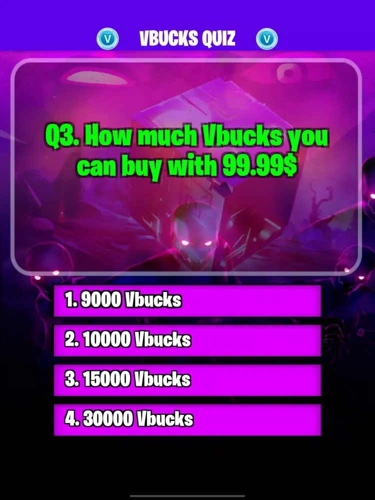 Скриншоты Vbucks Fortnite Counter - Quiz iPad 