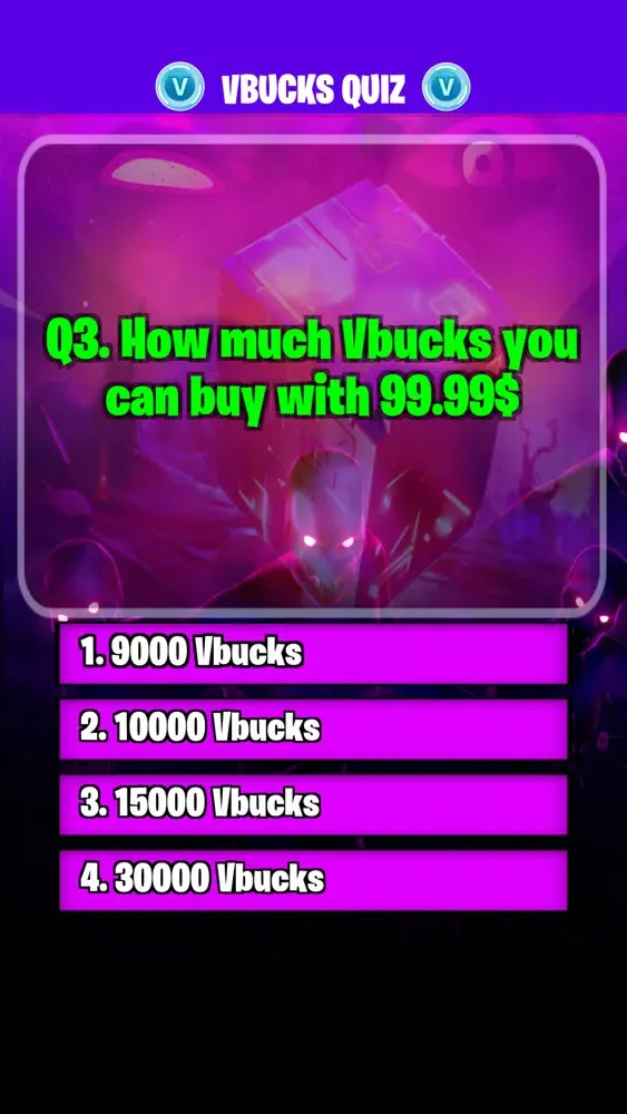 Скриншоты Vbucks Fortnite Counter - Quiz