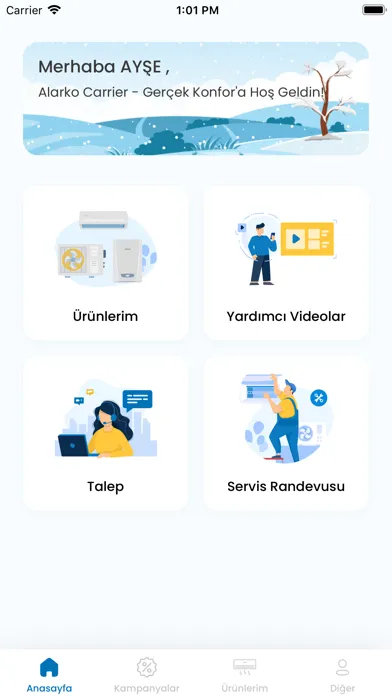 Tangkapan skrin Alarko Carrier–Gerçek Konfor