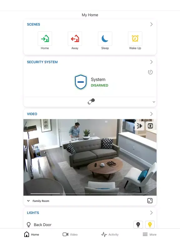 ADT Interactive Security iPad  Screenshots