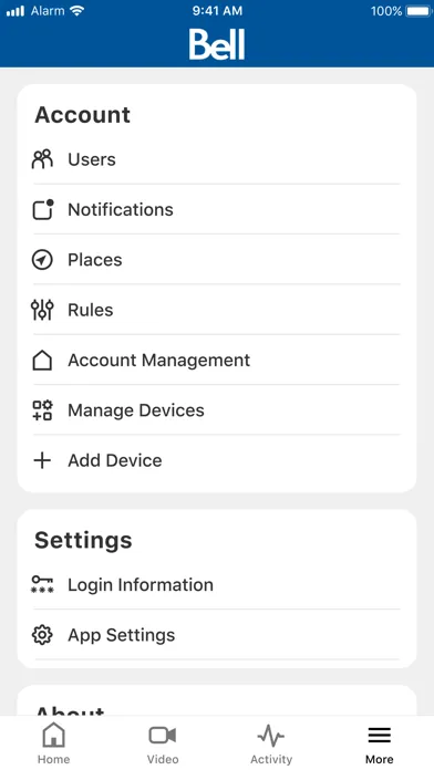 Bell Smart Home Screenshots