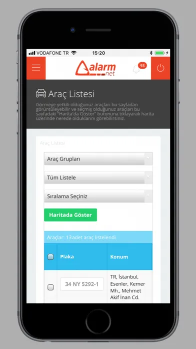 Alarmnet Mobil سکرین شاٹس