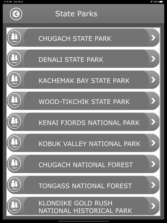 Tangkapan layar Alaska -Camping & Trails,Parks iPad 