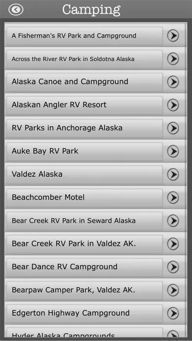 Tangkapan layar Alaska -Camping & Trails,Parks