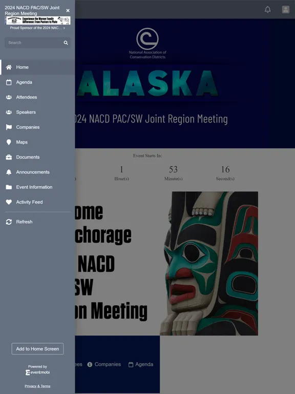 Tangkapan layar Alaska Village Initiatives iPad 