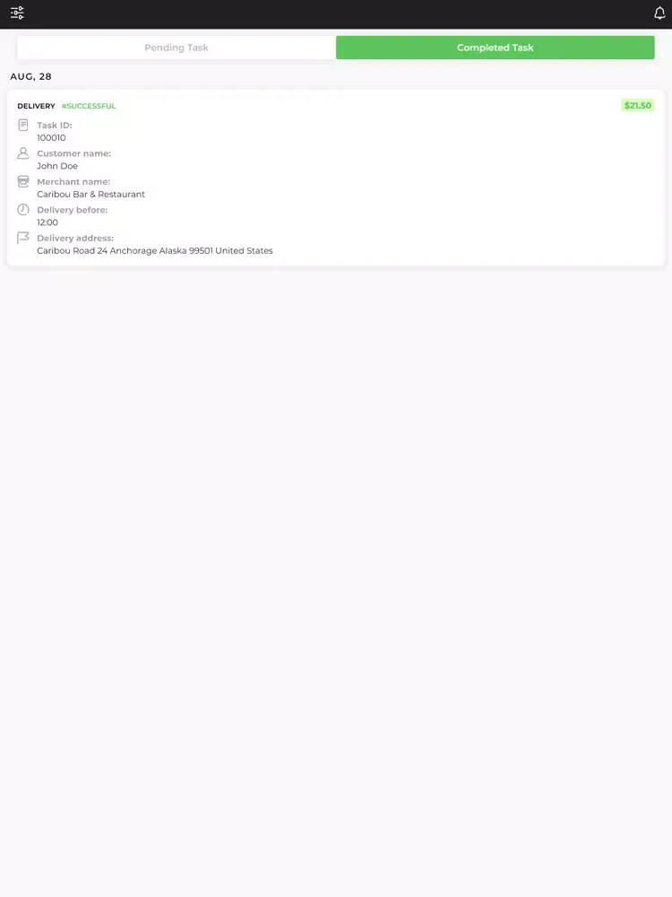 Alaskan Cuisine Driver iPad  Screenshots
