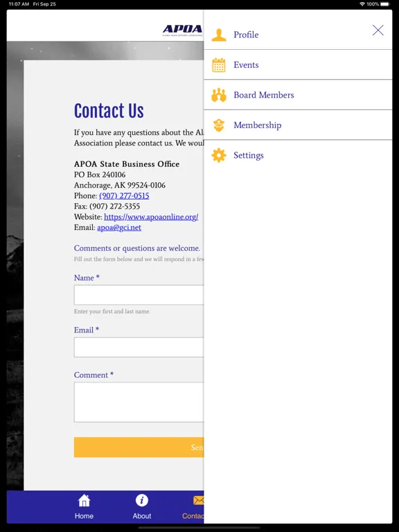 تصاویر Alaska Peace Officers Assoc. iPad 