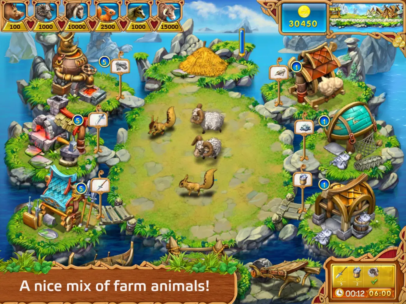 Screenshot di Farm Frenzy 3. Viking Heroes