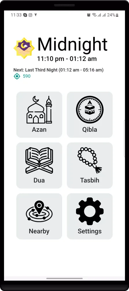 Alazan prayer time and qibla سکرین شاٹس