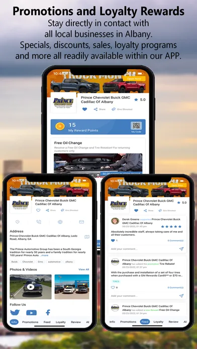 Capturas de tela do Albany Metro Community App