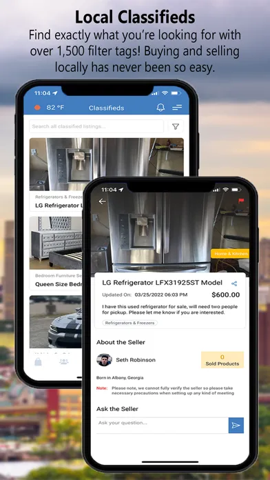 Capturas de tela do Albany Metro Community App