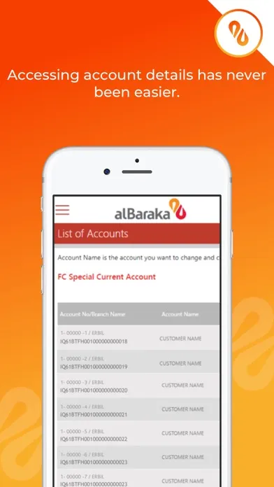Ảnh chụp màn hình của Albaraka Iraq Mobile