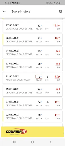HNA Handicaps & Tournament App 스크린샷