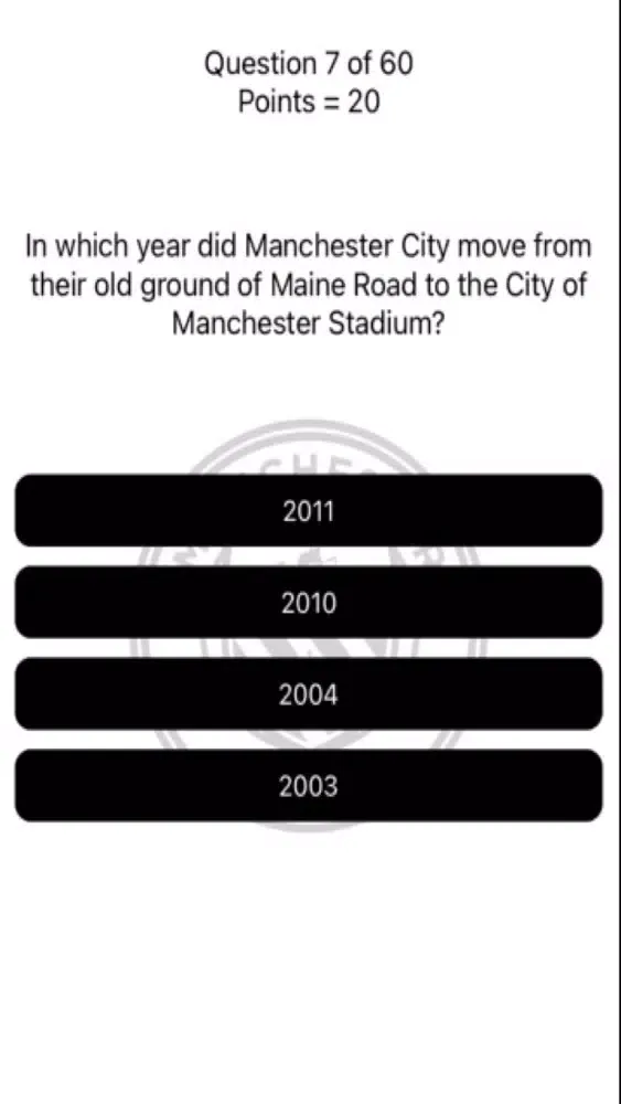 تصاویر Manchester City Quiz