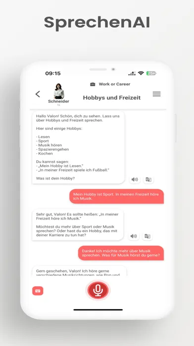 Learn German AI - SprechenAI Screenshots