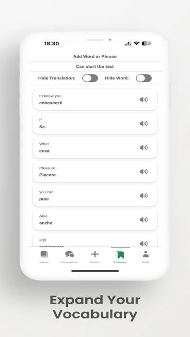 Tangkapan skrin Learn Italian AI - ItalicoAI