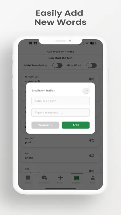 Tangkapan skrin Learn Italian AI - ItalicoAI