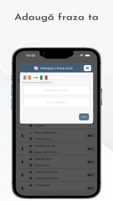 Tangkapan layar Invata Italiana