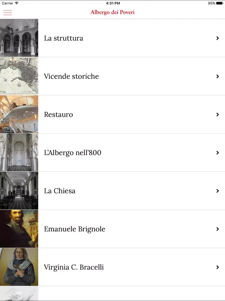 Albergo dei Poveri iPad 应用截图