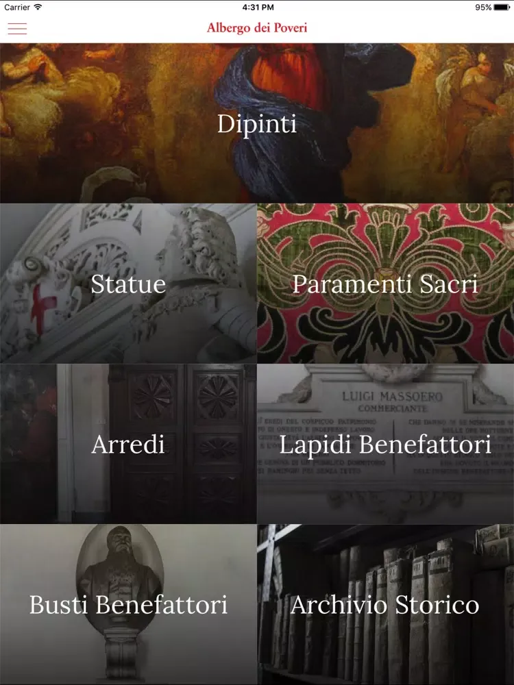 Albergo dei Poveri iPad 应用截图