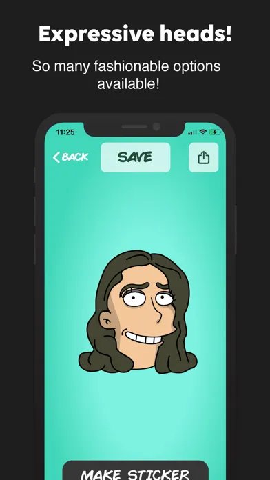 Cartoon Head Maker स्क्रीनशॉट