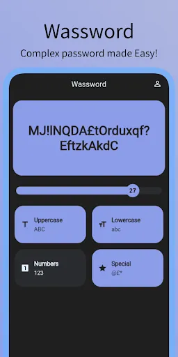Wassword - Password Generator Screenshots