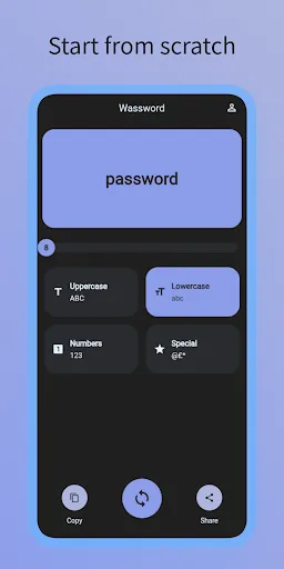 Wassword - Password Generator Screenshots