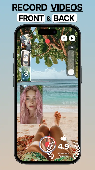Double Camera | Be Real Vlog Screenshots