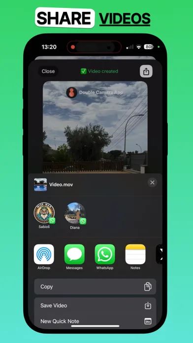 Double Camera | Be Real Vlog Screenshots