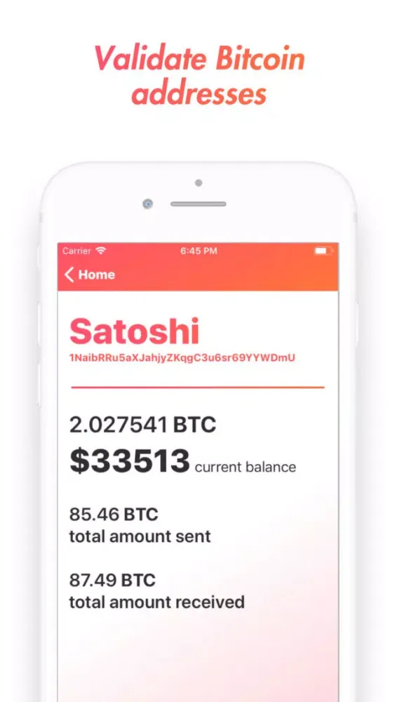 Capturas de pantalla de BitAdd: Save Bitcoin addresses