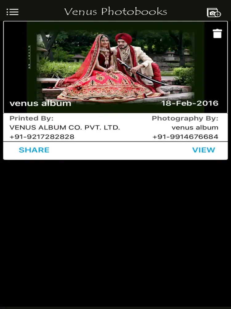 Venus Photobooks iPad  Screenshots