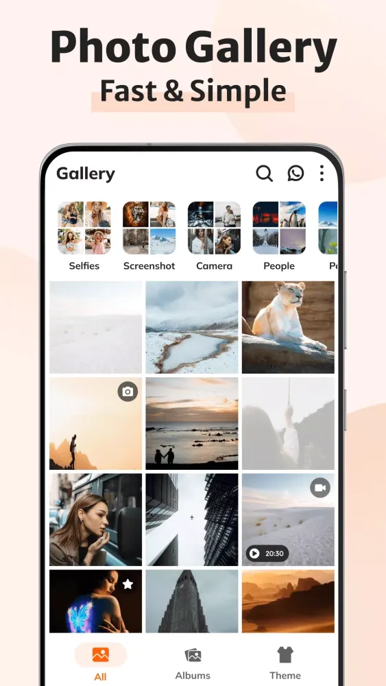 Capturas de pantalla de Gallery - Photos & Videos