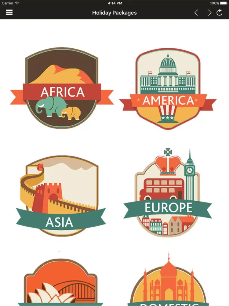 GEM Tours & Travels iPad  Screenshots
