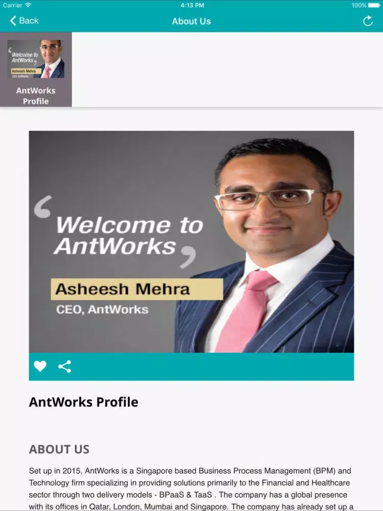 Tangkapan layar AntWorks-AWP iPad 