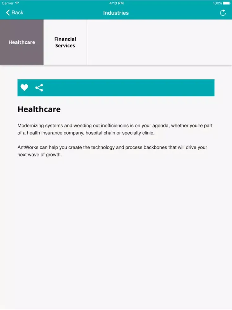 Tangkapan layar AntWorks-AWP iPad 