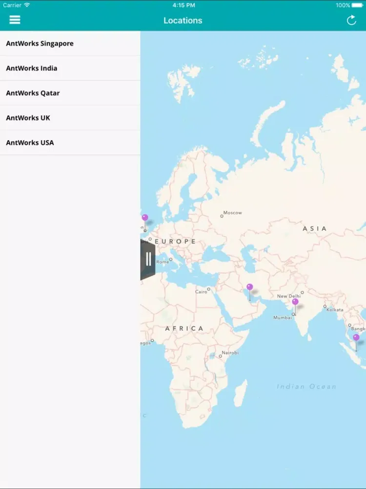 Tangkapan layar AntWorks-AWP iPad 